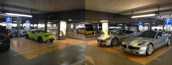 E-Car Parkplätze Flughafen München